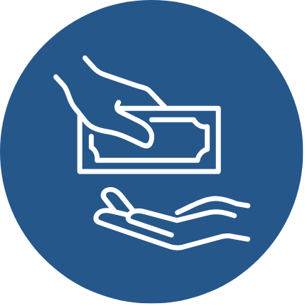 handing money icon